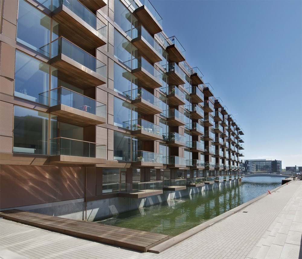 New housing estate in the old Teglværkshavn, Copenhagen.